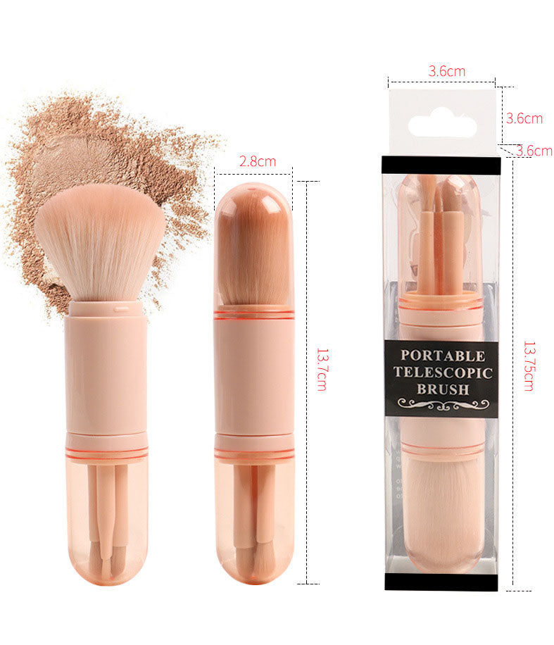 4-in-1 Makeup Brush Beauty Tool Mini Eye Brush Complexion Retractable Makeup Brush Portable Makeup Brush - V.I.P Digital Presence