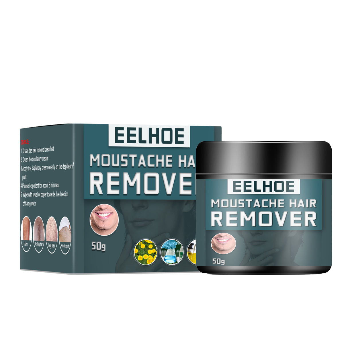 Men's Hair Removal Cream, Facial Armpit Leg Chest Hair Clean Not Damaging Skin Hair Removal Cream - V.I.P Digital Presence