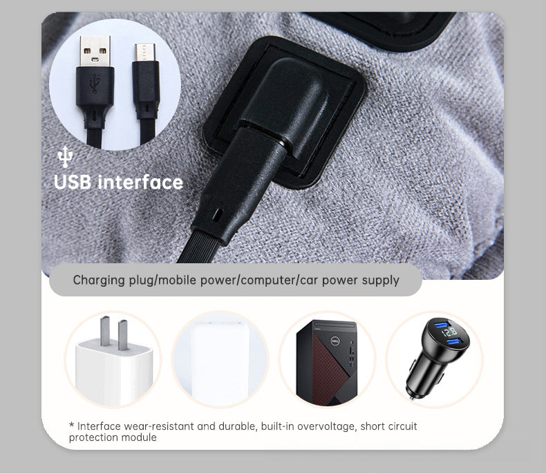 45X45cm USB Heating 3-speed Thermostat Cushion Office Sedentary Car Home Dual-use Winter Warm Physiotherapy Electric Heating Pad - V.I.P Digital Presence
