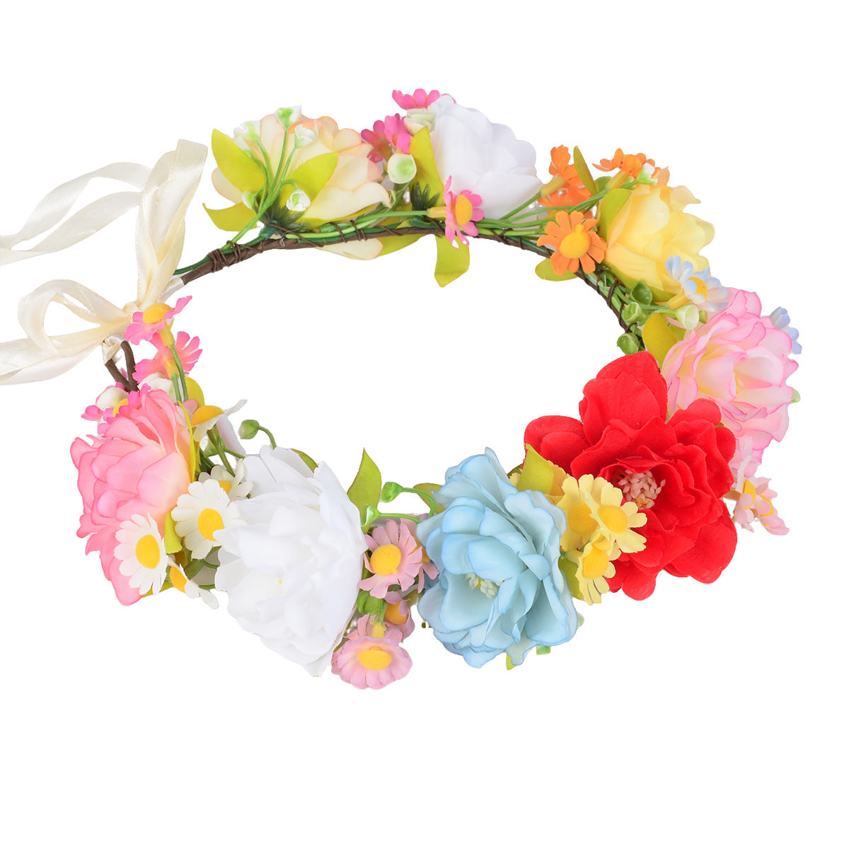 Simulated Chrysanthemum Flower Wreath, Starry Sky, Hibiscus Flower Wreath, Bridal Wedding Photography - V.I.P Digital Presence