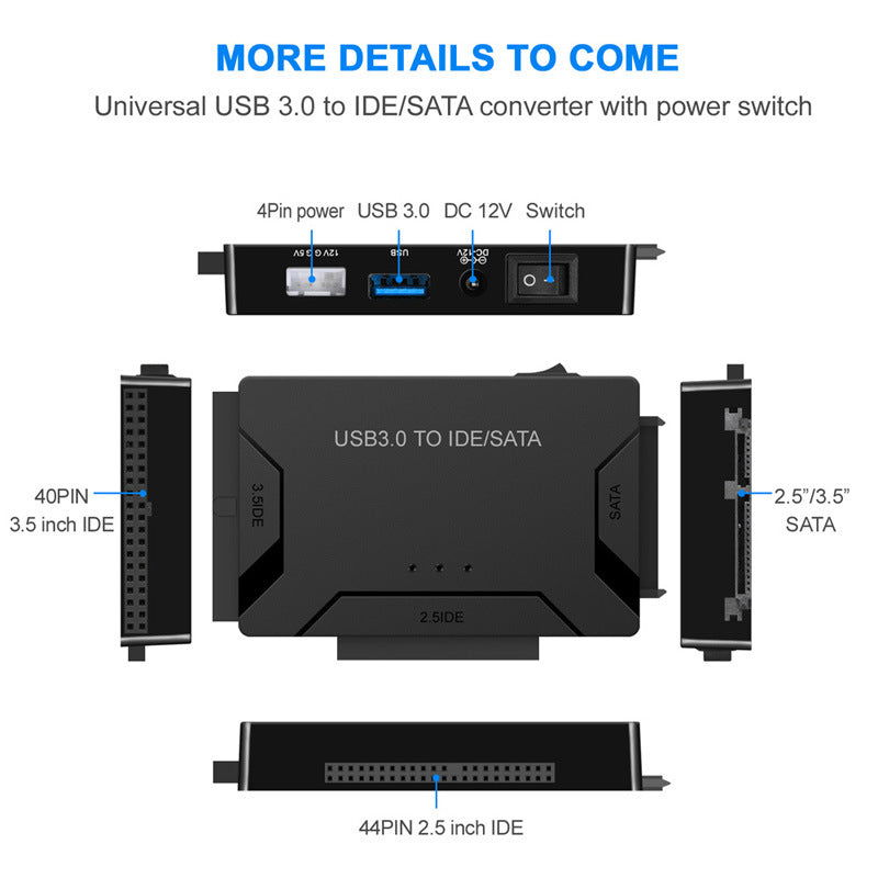 USB Easy Drive Cable SATA Easy Drive Cable USB 3.0 One to Three USB 3.0 to SATA/ide - V.I.P Digital Presence