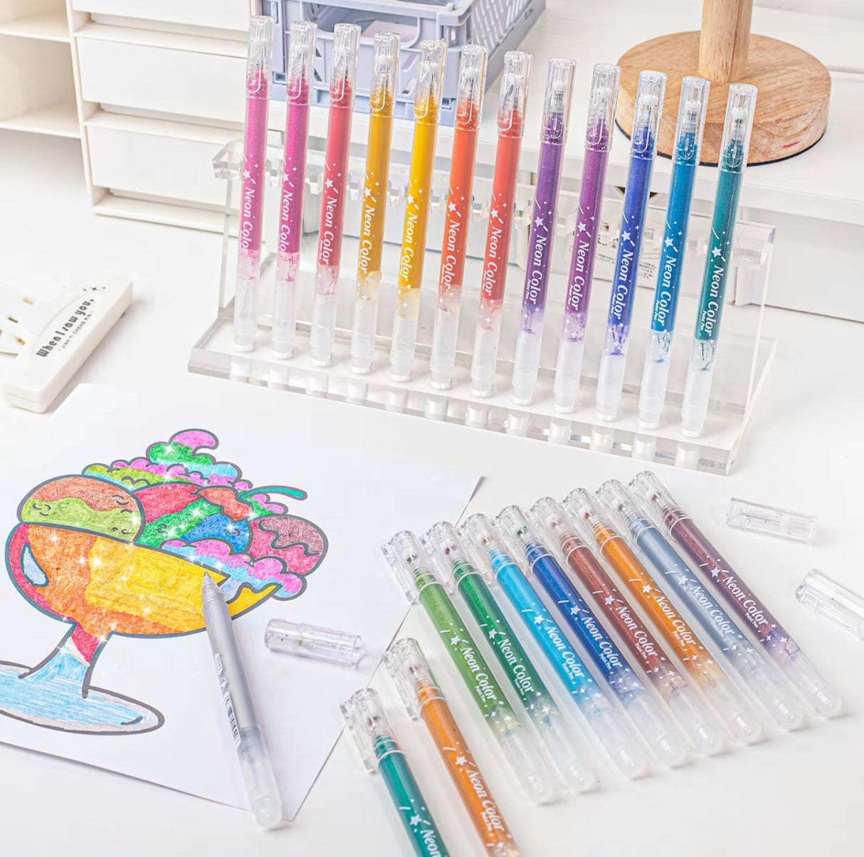 SparkleHue Gel Pen Set