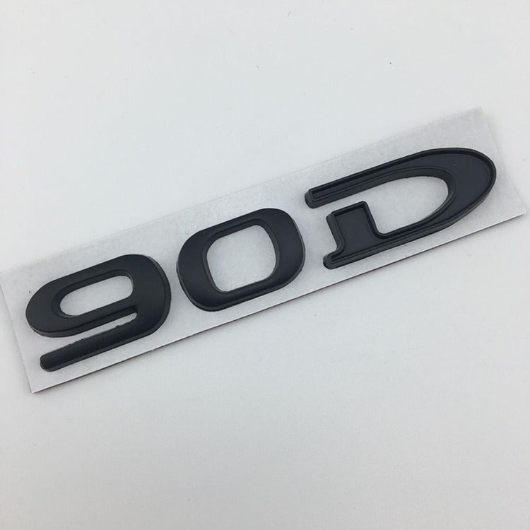 Suitable for Tesla MODEL3 S X Y 75D 85D 90D 100D displacement tail label metal car sticker - V.I.P Digital Presence