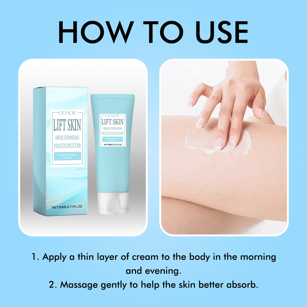 Skin Firming Youth Butter, Moisturizing And Hydrating Deep Moisturizing Skin Firming Whitening Body Cream - V.I.P Digital Presence