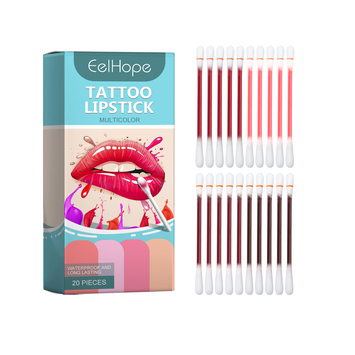 Cotton Swab Lip Glaze, Long-Lasting Moisture Not Easy To Fade Lip Color Lipstick Portable Moisturizing Disposable Lip Glaze - V.I.P Digital Presence