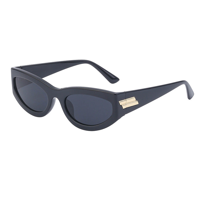 Gafas de sol con personalidad estilo punk, pequeñas y elegantes, para hombre y mujer.