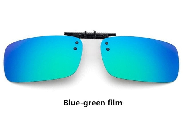 Cool Polarized Mirrored UV400 Lens Clips On Sunglasses Driving Night Vision Lens Sun Glasses Male Anti-UVA For Men Women - V.I.P Digital Presence