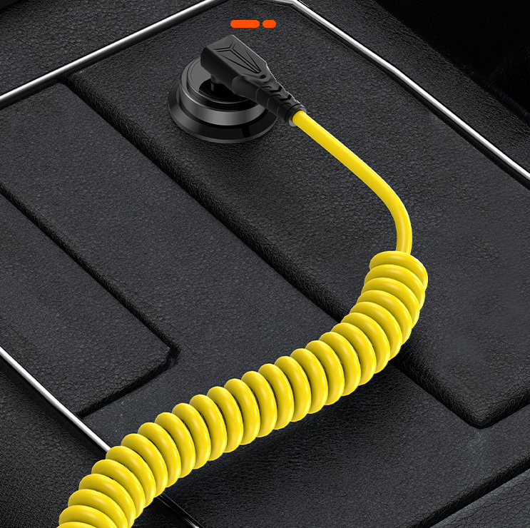 Spring car PD data cable 60w 2-in-1 elbow telescopic fast charging cable suitable for Ideal Wenjie Tesla - V.I.P Digital Presence