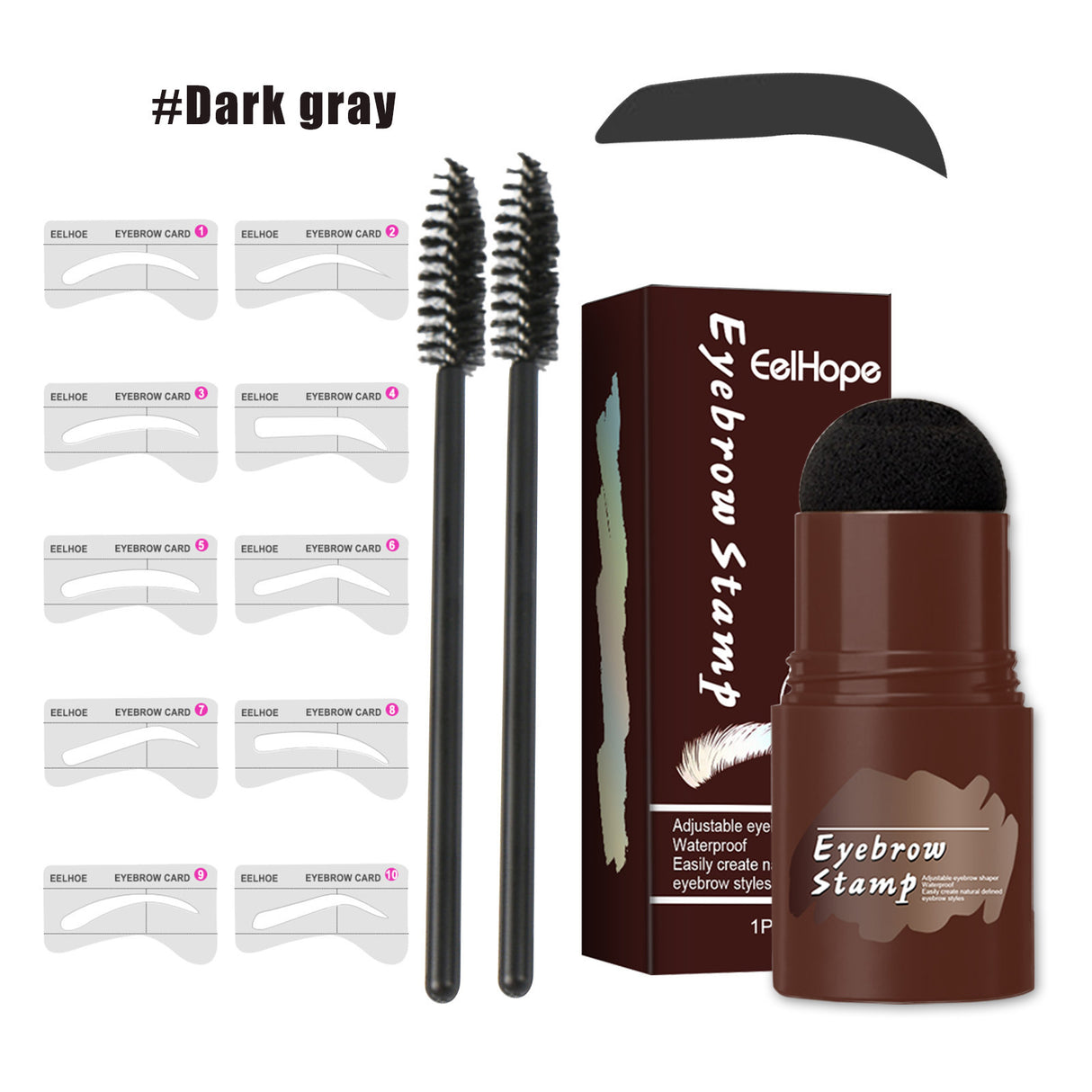 Brow Print Set Quick Brow Makeup Lazy Hairline Powder Repair Natural Waterproof Contouring Shadow - V.I.P Digital Presence