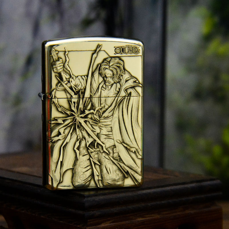 ZORRO Zorro 3D brass One Piece Ace kerosene lighter male personality creative personality - V.I.P Digital Presence