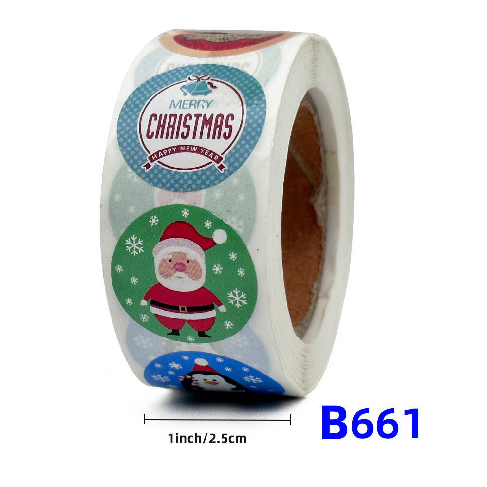 Christmas gift stickers decorative sealing sticker Merry Christmas Reward Self-adhesive labels Children's Day party - V.I.P Digital Presence
