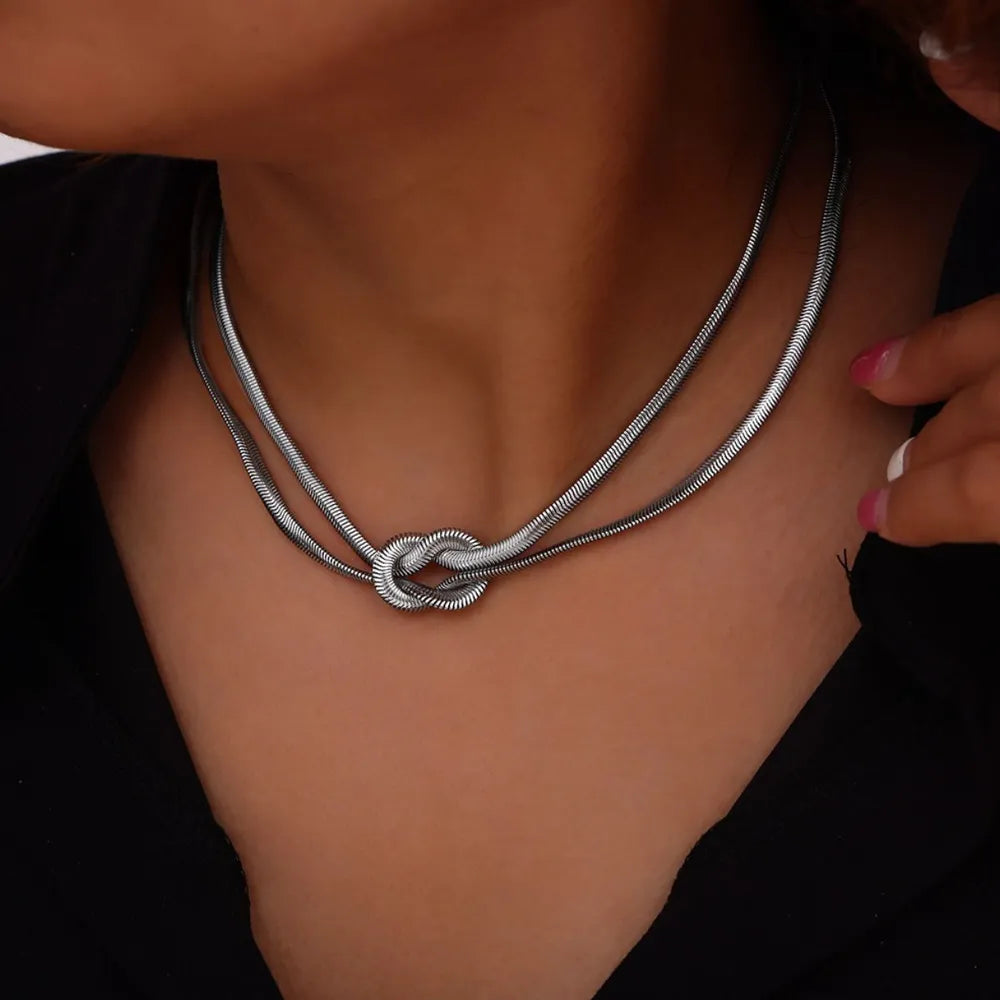 Titanium Steel Knot Necklace - V.I.P Digital Presence