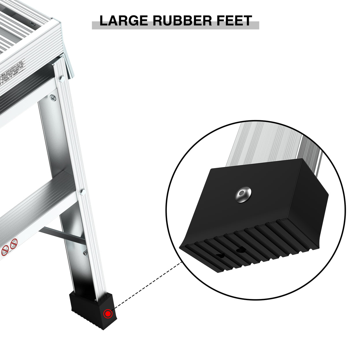 Work Platform Aluminum Portable Bench Folding Ladder ANSI Capacity 225 LBS 40" - V.I.P Digital Presence