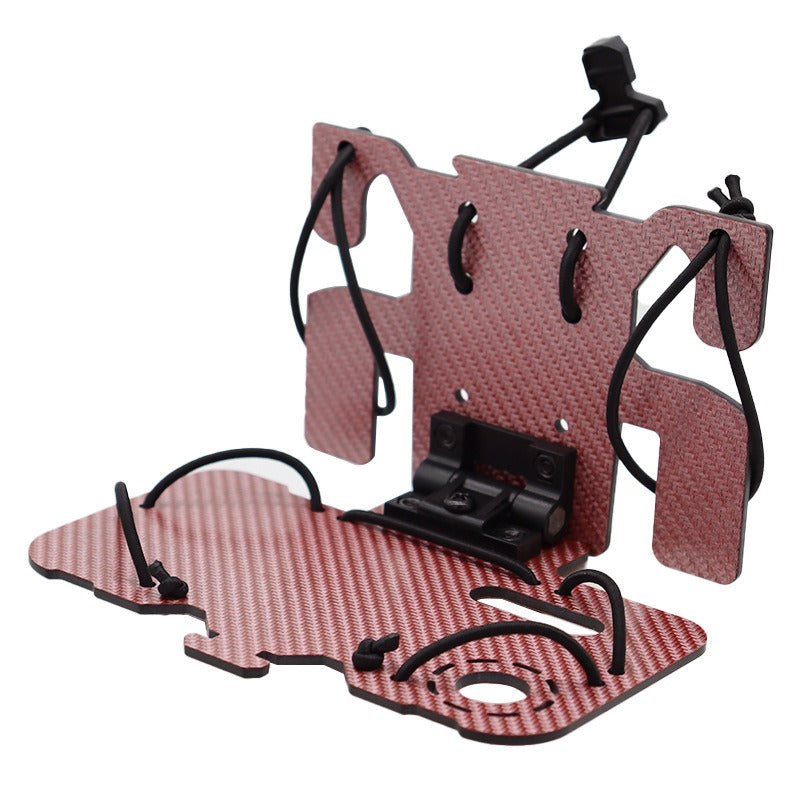 Tactical vest MOLLE system mounted carbon fiber tactical navigation board universal chest folding mobile phone carrier board - V.I.P Digital Presence