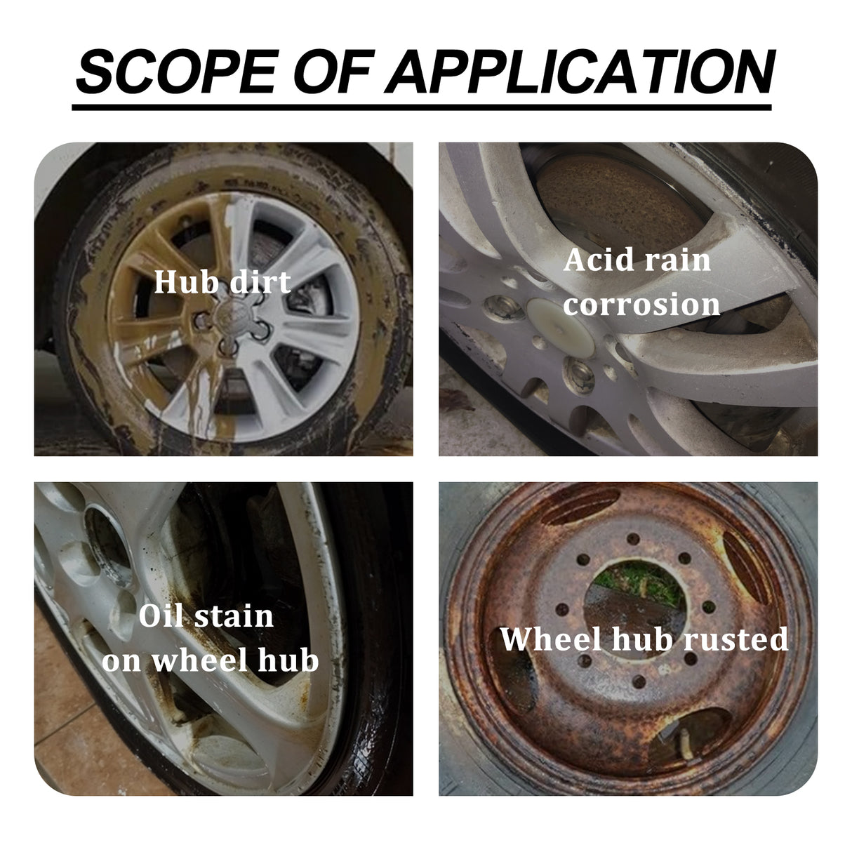 Wheel Cleaner, Car Wheel Hub Cleaning Stain Repair Removal Rust Polish - V.I.P Digital Presence
