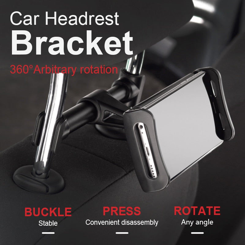 4-11.5inch Car Back Seat Phone Holder Tablet Mobile Phone Holder Universal Car Headrest Holder 360 Rotatable Stand Support - V.I.P Digital Presence