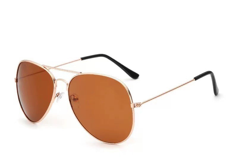 Gafas de sol coloridas Toad Glasses Pilot Hombres y Mujeres Modelos 3025 Gafas de sol reflectantes con película de color