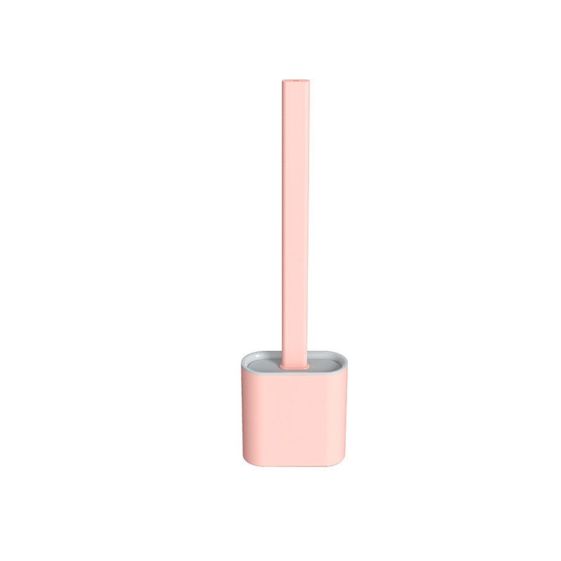 Creative Wall-Mounted Cracked Soft Glue Long Handle Imitation Silicone Toilet Brush Set Household Toilet Cleaning Brush - V.I.P Digital Presence