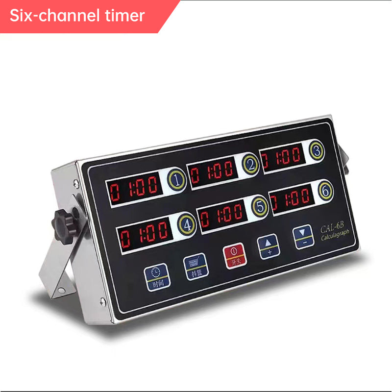 8 - Channel Calculagraph Kitchen Timer, 220V plug, shake - to - remind, 8 screens, great cooking accessory. - V.I.P Digital Presence