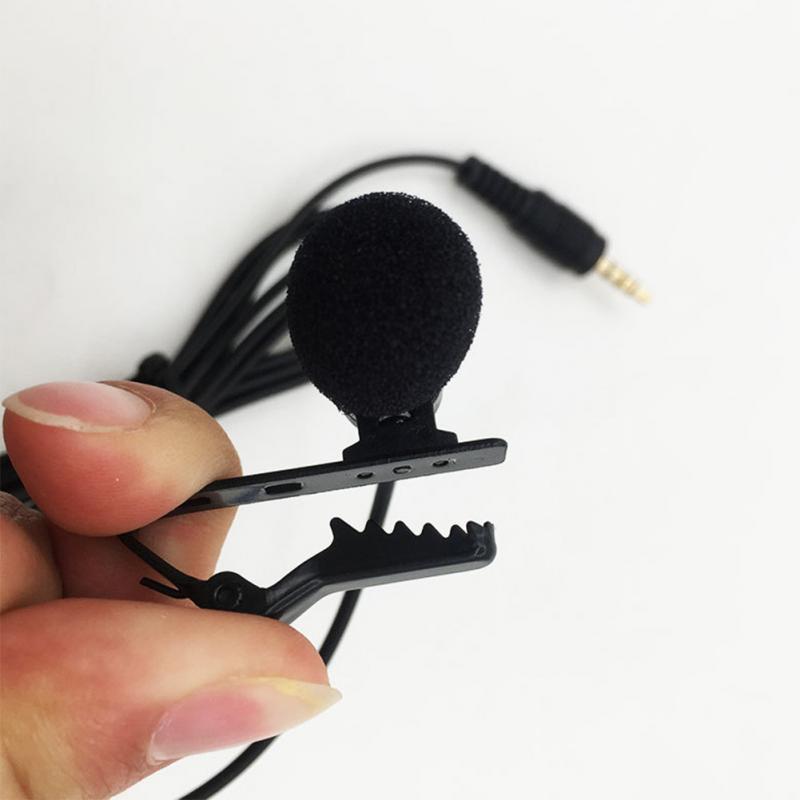 VOXLINK 3.5 mm Microphone Clip Tie Collar for Mobile Phone Speaking in Lecture 1.5m/3m Bracket Clip Vocal Audio Lapel Microphone - V.I.P Digital Presence
