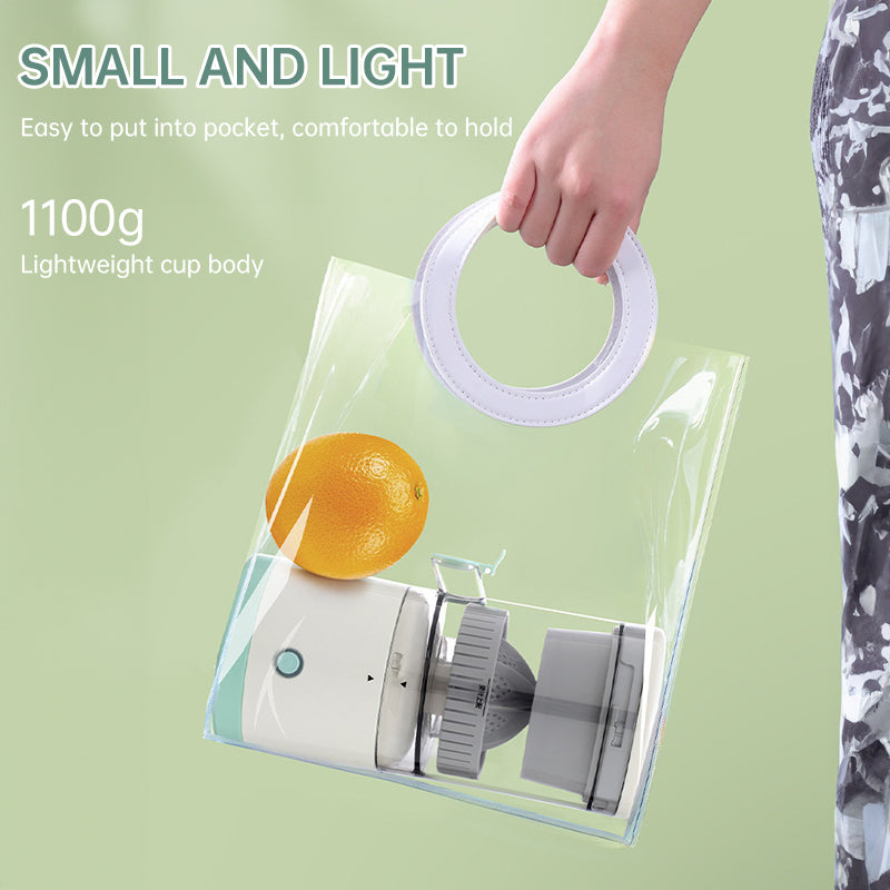 Portable USB - rechargeable slow juicer for oranges, lemons & other fruits. A handy electric blender for home kitchens. - V.I.P Digital Presence
