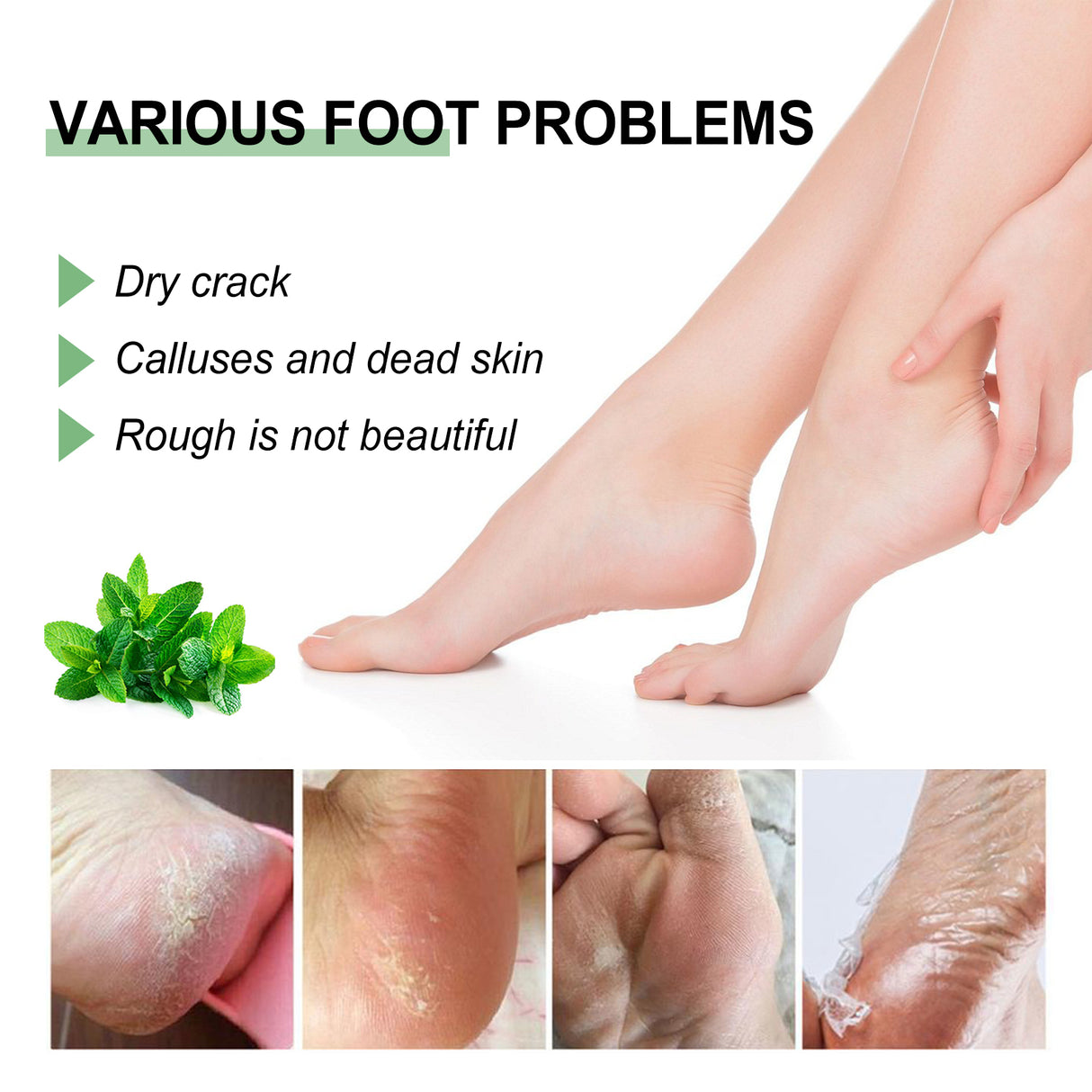 Peppermint Foot Cream, Repair The Foot Prevent Weather-Shack Desquamate Cracked Heels Moisturize Foot Care Cream - V.I.P Digital Presence