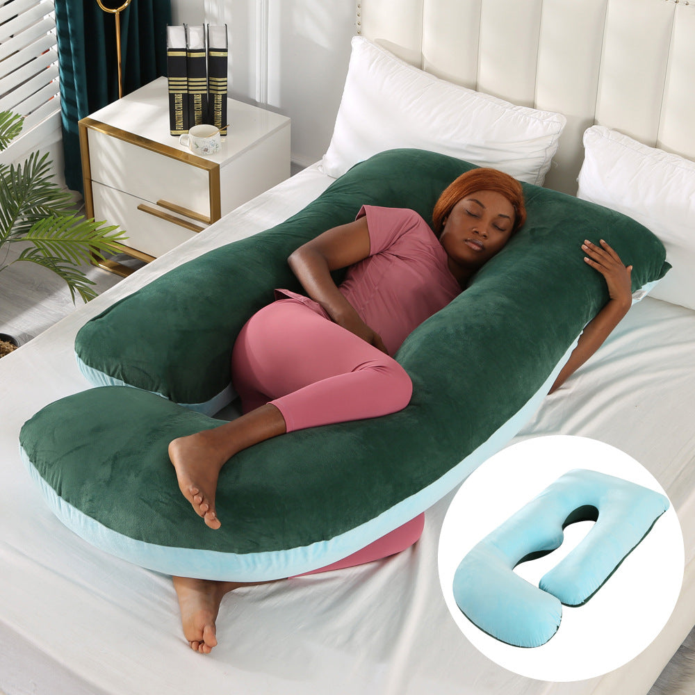 Pregnant women's pillow waist protection side sleeping slope pillow J-shaped pregnancy sleeping pillow - V.I.P Digital Presence