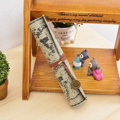 Retro Leather Pencil bag pencil pouch case school supplies pencil case plumier scolaire pencil pouch cute stationary - V.I.P Digital Presence