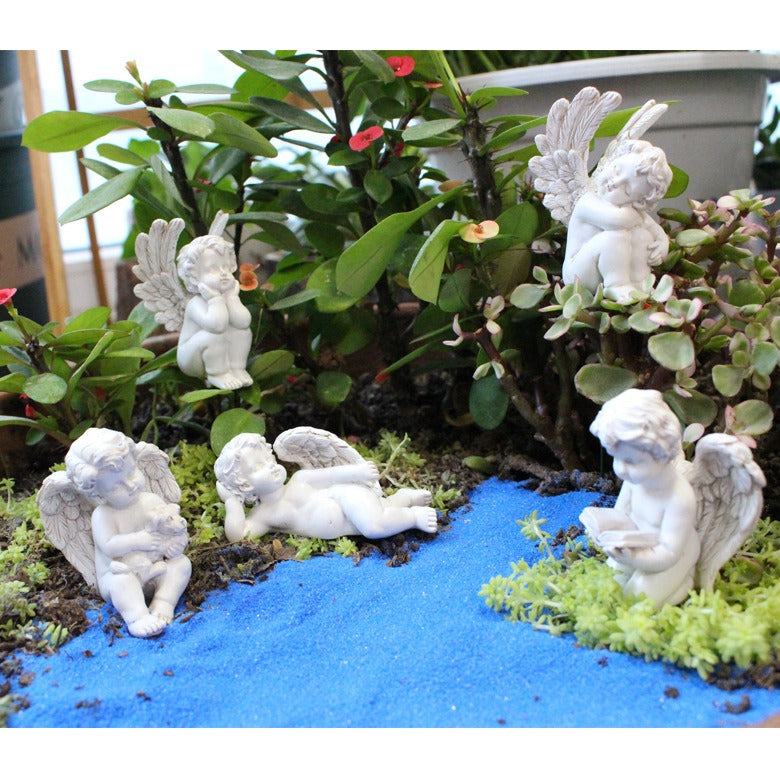 Angel plugin garden little girl resin flower decoration micro landscape garden statue - V.I.P Digital Presence