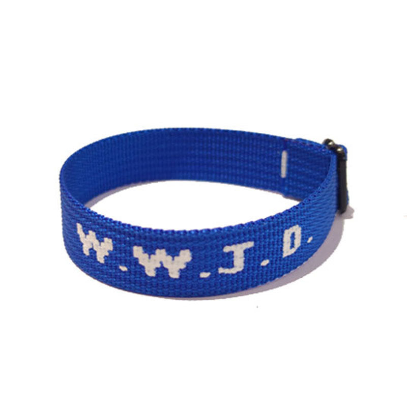 Alphabet Jacquard Printed Wrist Strap Bracelet Strap Unisex WWJD Bracelet Adjustable Bracelet - V.I.P Digital Presence