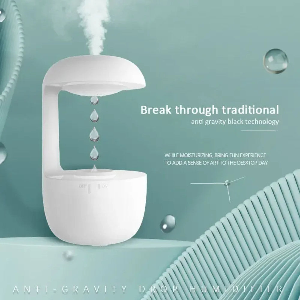 600ml Water Drop Humidifier Essential Oil Aromatherapy Diffuser Home Office Desktop Mute Ultrasonic Sprayer - V.I.P Digital Presence