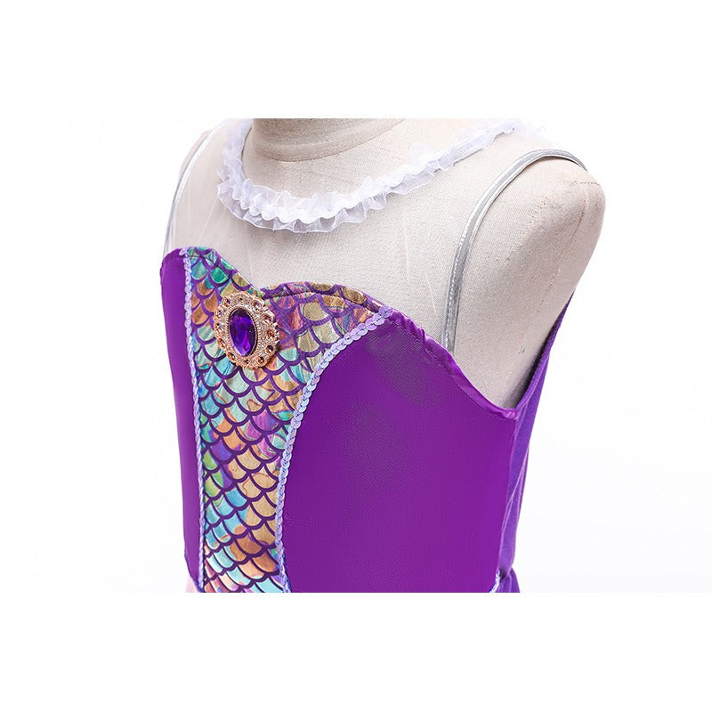 Mermaid Princess Dress Summer Sequin Mermaid Tail Ball Dress - V.I.P Digital Presence