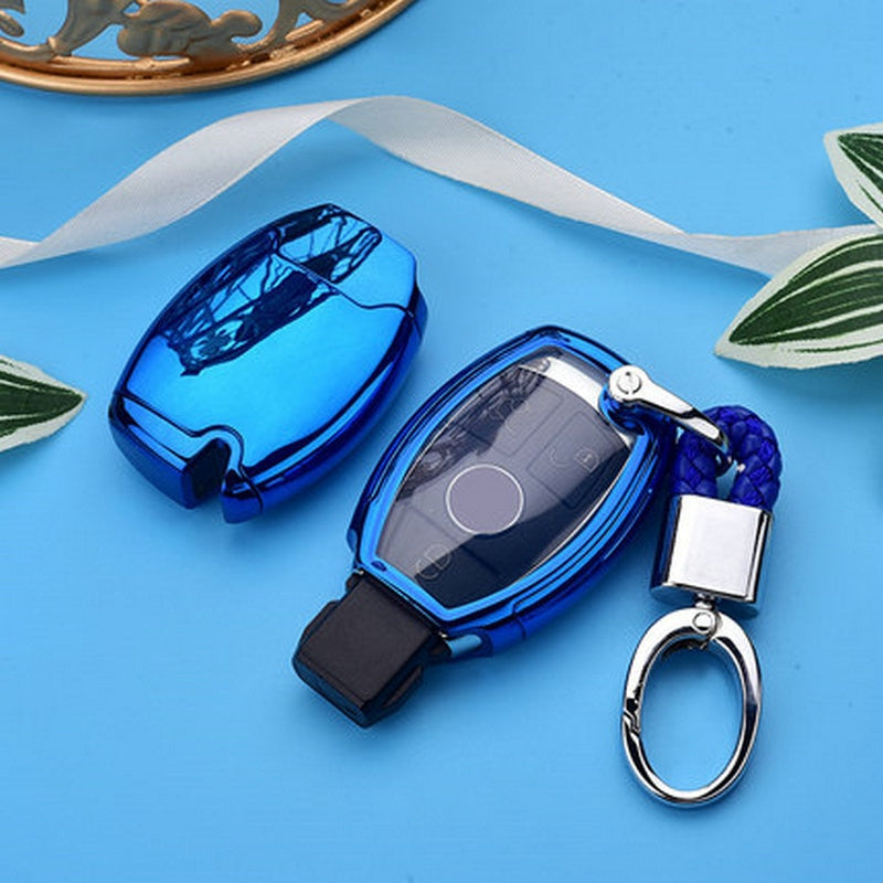 Hight quality PC+TPU key case cover Key case protective shell holder for Mercedes benz A B R G Class GLK GLA w204 W251 W463 W176 - V.I.P Digital Presence