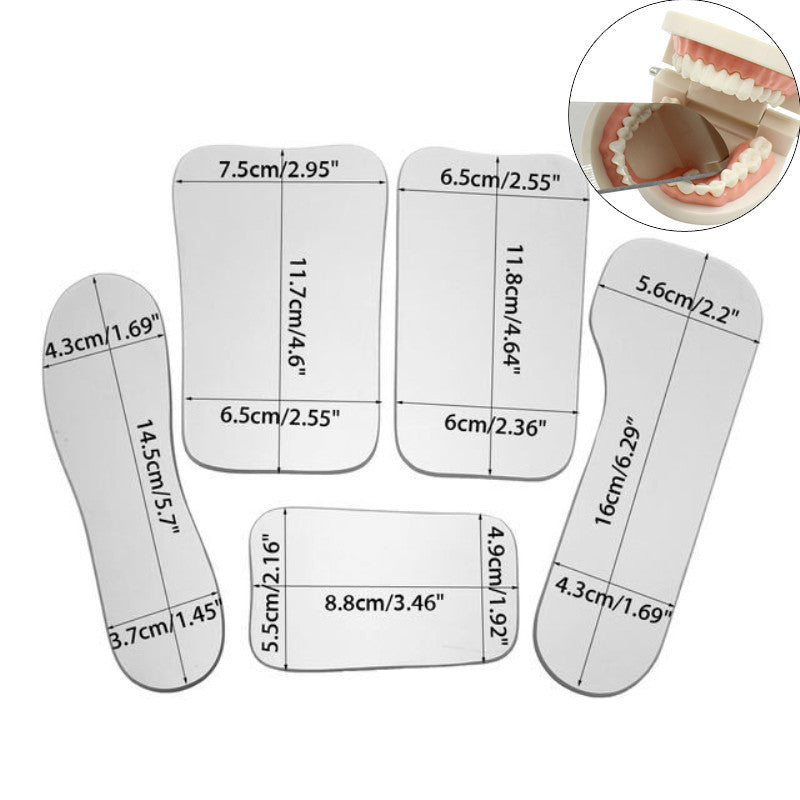 Dental glass reflector, double-sided intraoral photography reflector, set of 5 sets for orthodontic treatment - V.I.P Digital Presence