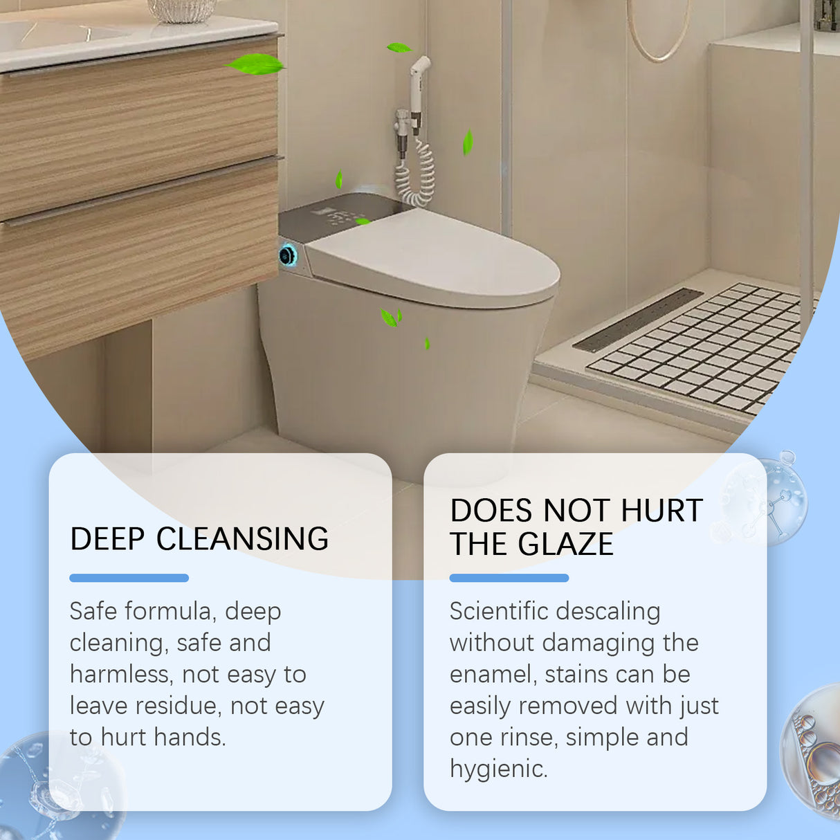 Foam Toilet Cleaning Powder, Household Toilet Decontamination Toilet Cleaner Stubborn Stains And Scale Cleaning Powder - V.I.P Digital Presence