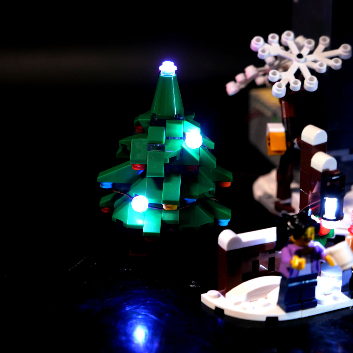 DIY building block lighting compatible with LEGO 10293 Santa Claus driving LED remote control lights - V.I.P Digital Presence