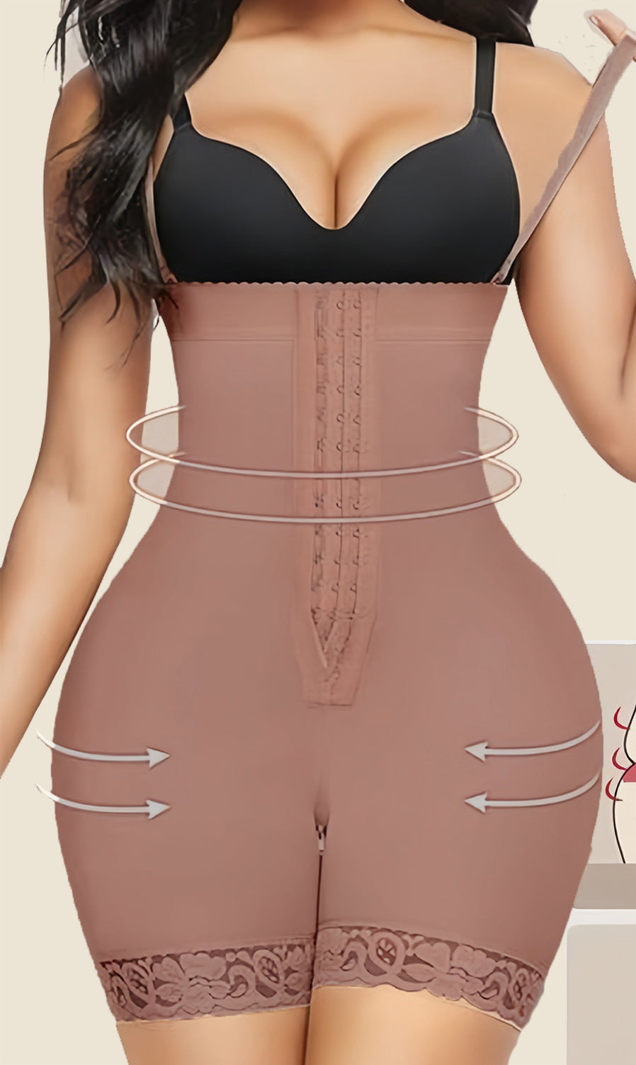 Adjustable seamless high waisted beauty pants with zipper waist cinching body shaping and gathering jumpsuit - V.I.P Digital Presence