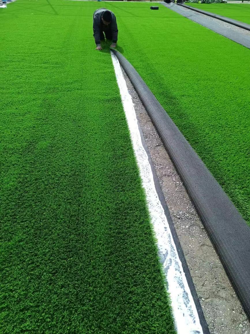4FTX6FT outdoor artificial grass running blanket, thick and realistic fake grass roll with a pile height of 1.38 inches - V.I.P Digital Presence