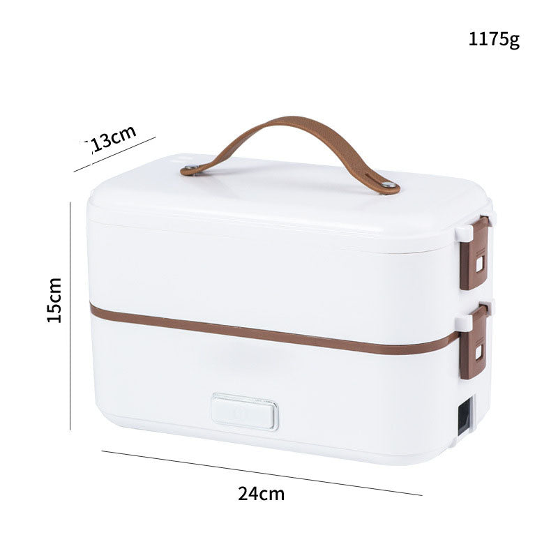 Electric lunch box stainless steel liner portable plug-in small insulation lunch box home heating lunch box steaming rice artifa - V.I.P Digital Presence