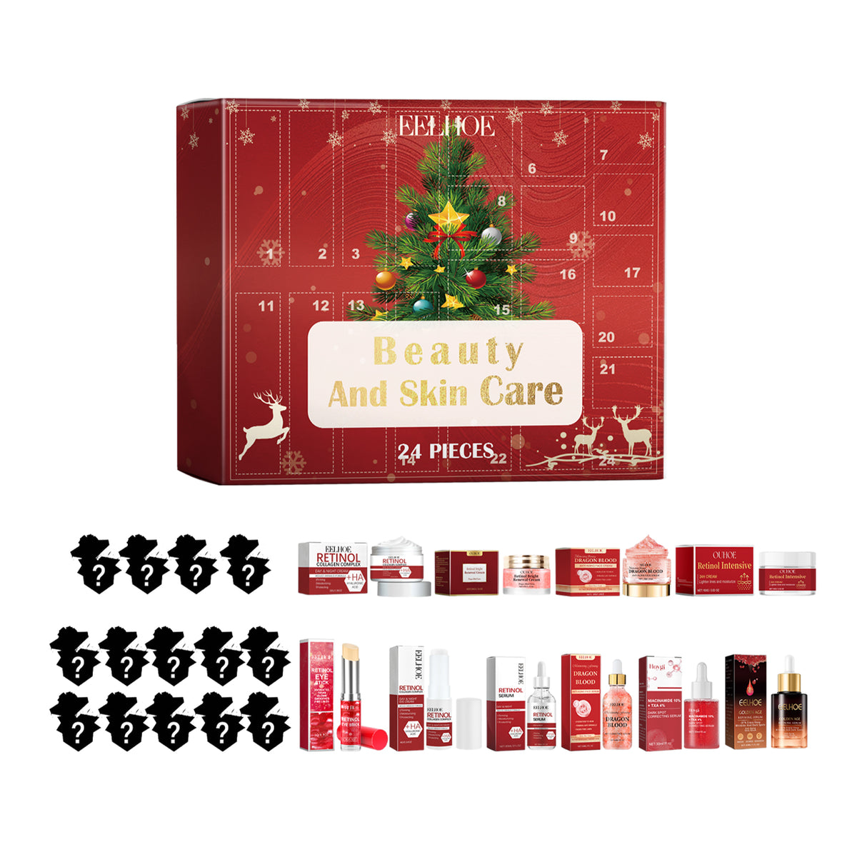 24 Grid Beauty Blind Box, Moisturizing And Moisturizing Beauty Surprise 24 Grid Beauty Skin Care Blind Box - V.I.P Digital Presence