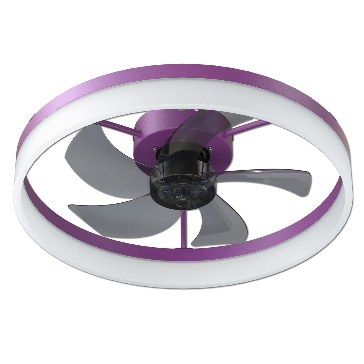 Ceiling Fans with Lights Dimmable LED Embedded installation of thin modern ceiling fans(Purple) - V.I.P Digital Presence