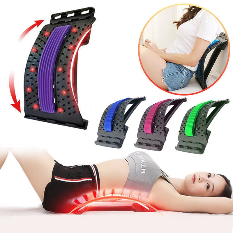 Masajeador de espalda ajustable multinivel con magnetoterapia para cintura, cuello, fitness, soporte lumbar y cervical, alivio del dolor.