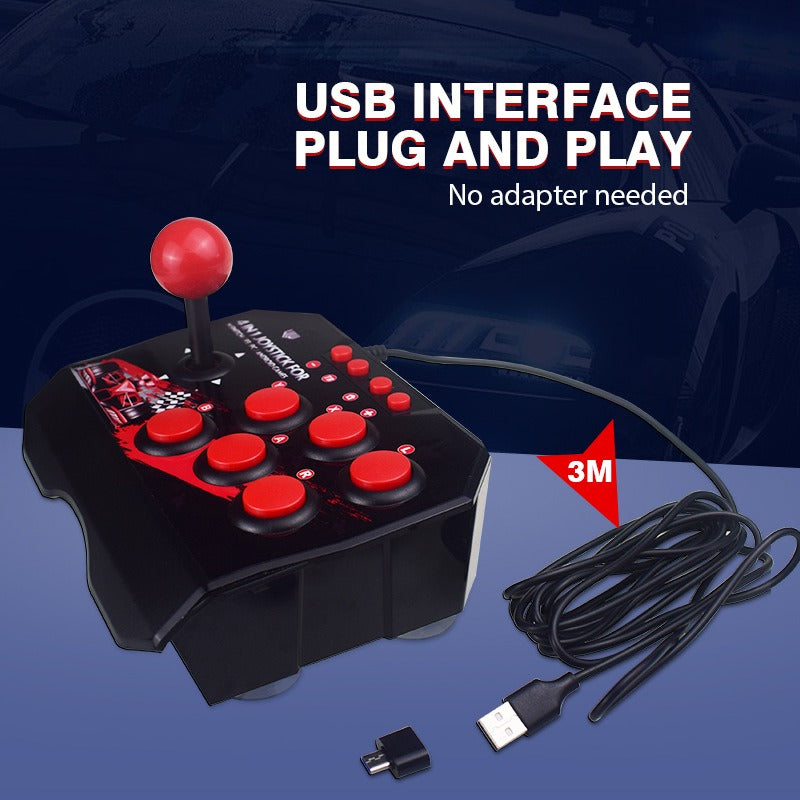 Suitable for Switch/PC/PS3/Android game controllers rocking tables classic wired fighting joysticks for two person arcade games - V.I.P Digital Presence