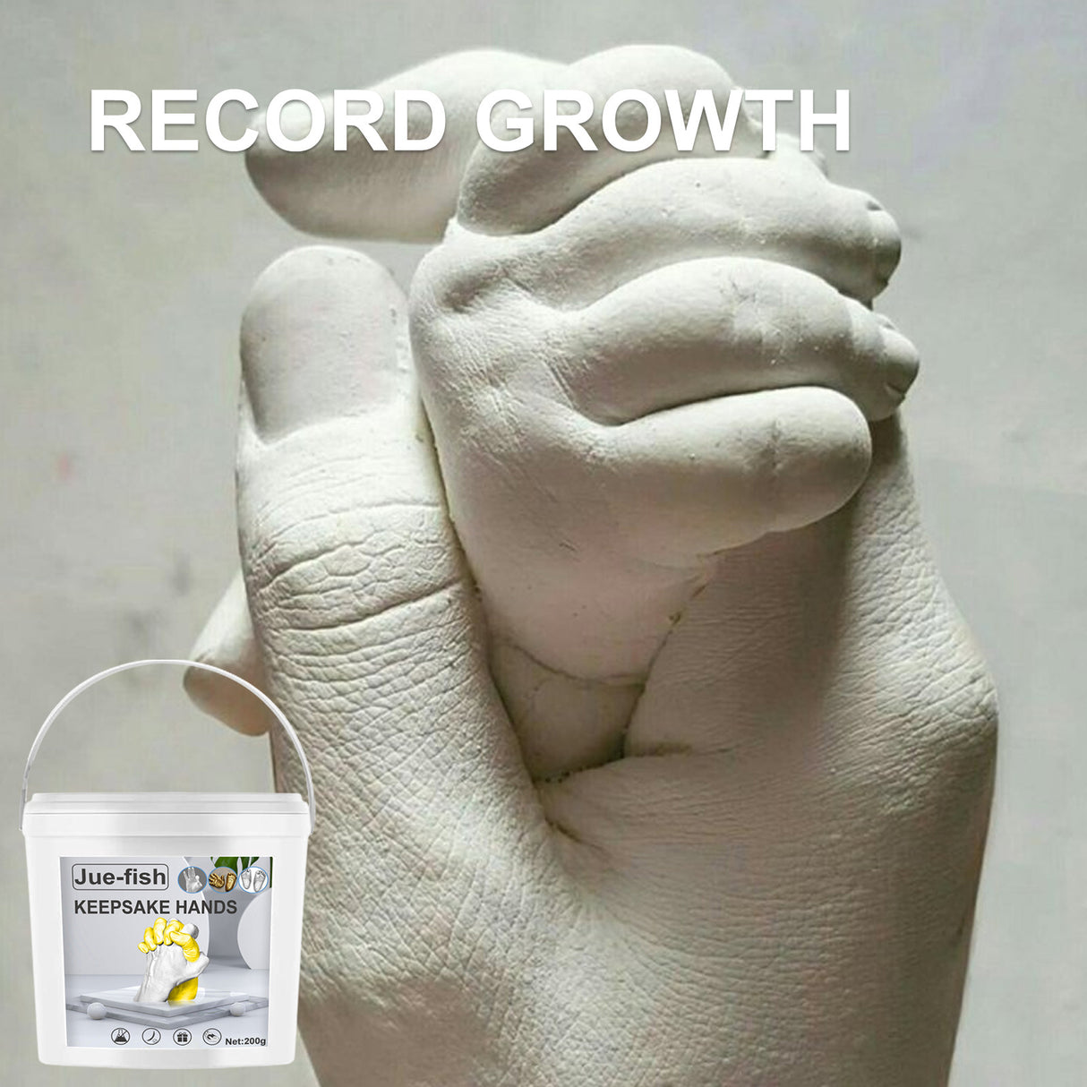 Jue-Fish 3D Hand Makrolon Powder Couple Anniversary Souvenir DIY Mother's Day Children's Day Gift - V.I.P Digital Presence