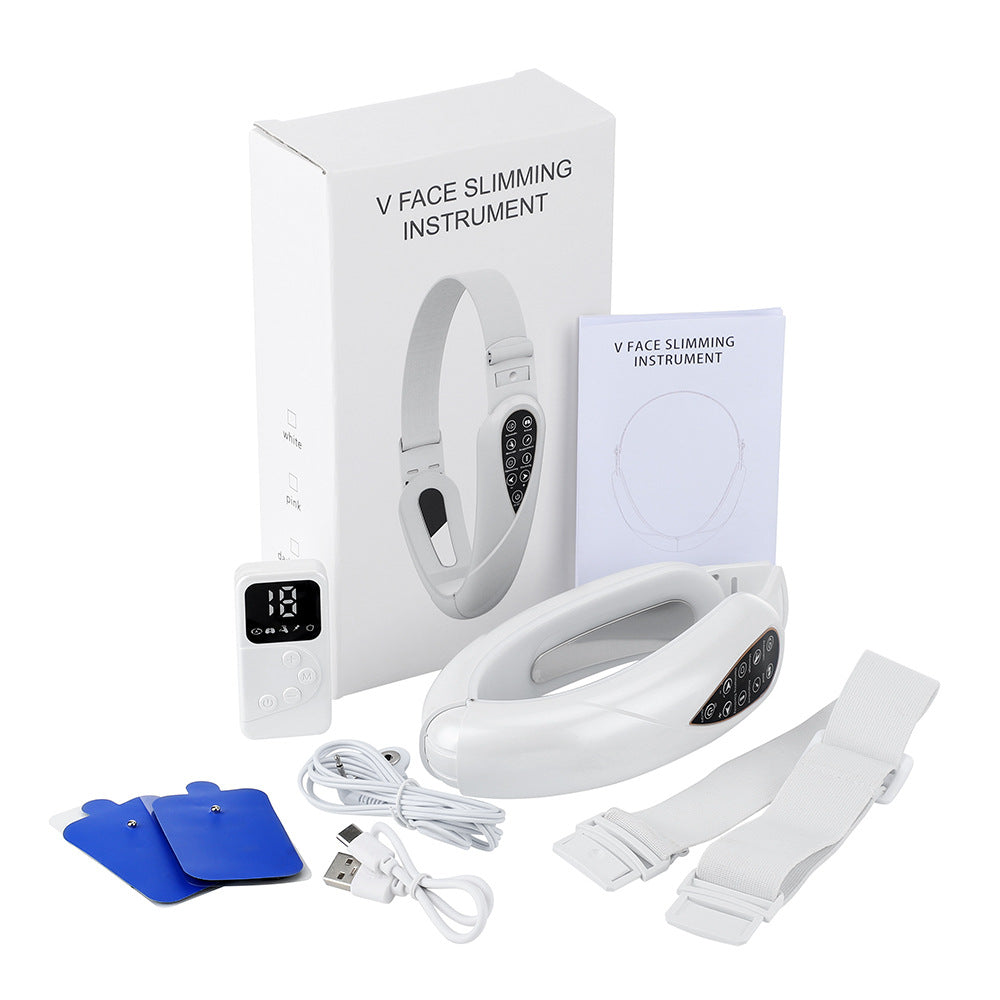 Remote Control Micro Current Color Light Face Slimmer With Five Modes Patch Pulse Massager EMS Tight Lift V-Face Instrument - V.I.P Digital Presence