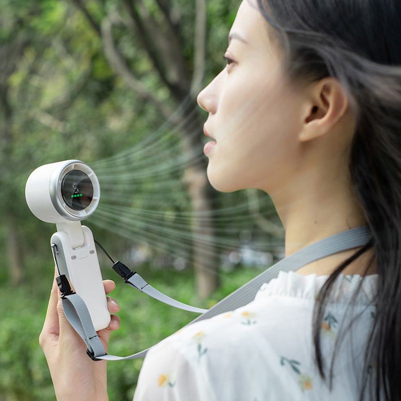 2025 New Portable Electric Fan: Foldable, High - Power, USB - Rechargeable, Wearable Neck Fan - V.I.P Digital Presence