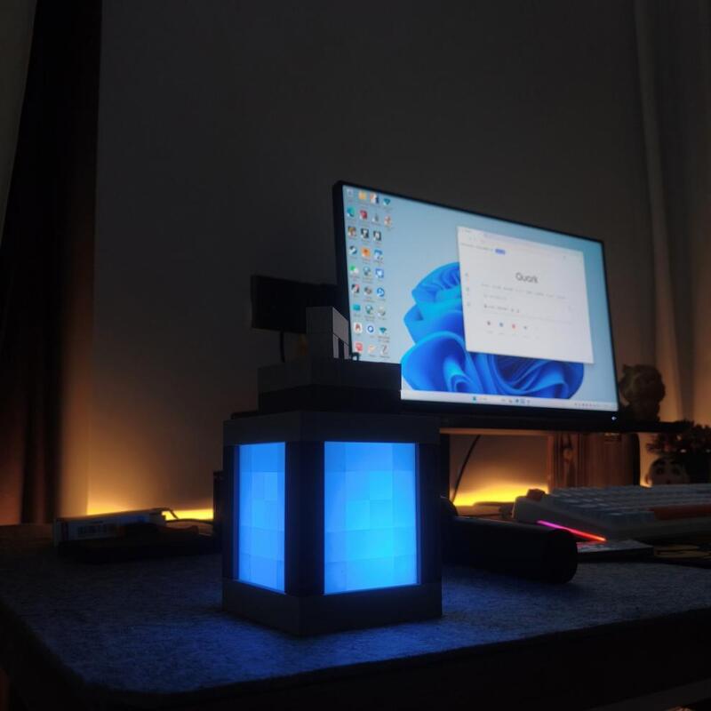 Pixel wall night light, USB hanging torch, bedroom/gaming/kids' room decor. - V.I.P Digital Presence