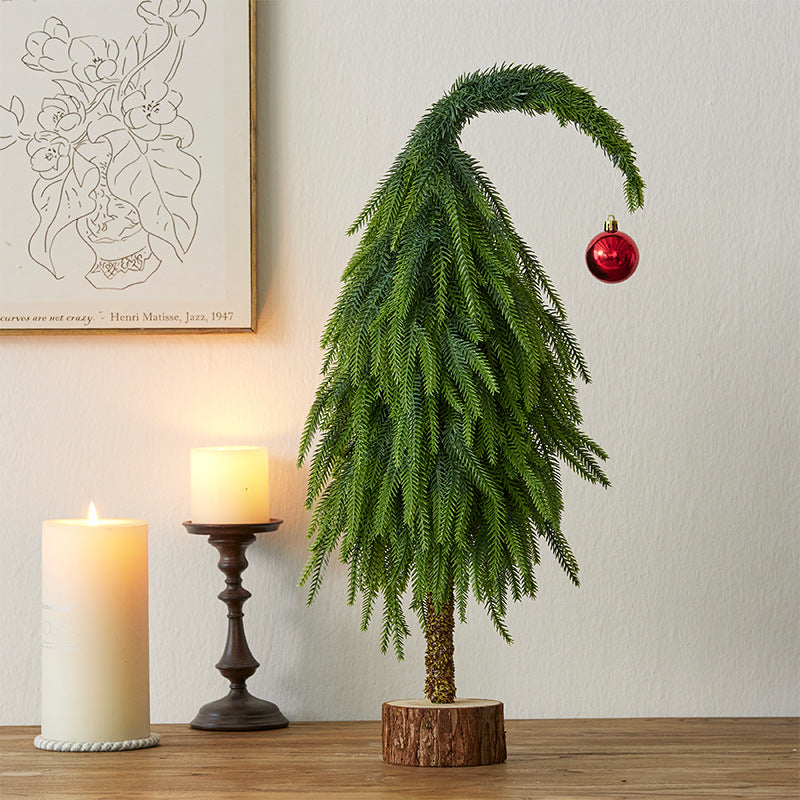 Crooked Neck Christmas Leaves Nobelson Home Small Desktop Ornament - V.I.P Digital Presence
