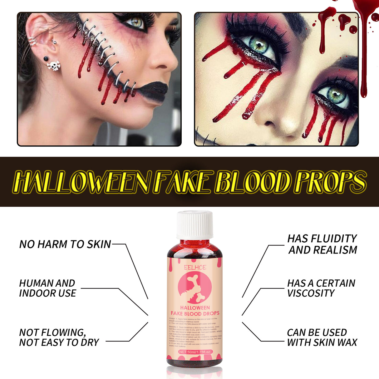 Halloween Plasma Props, Plasma Spray Fake Blood Vampire Zombie Blood Simulation Parody Makeup Props - V.I.P Digital Presence