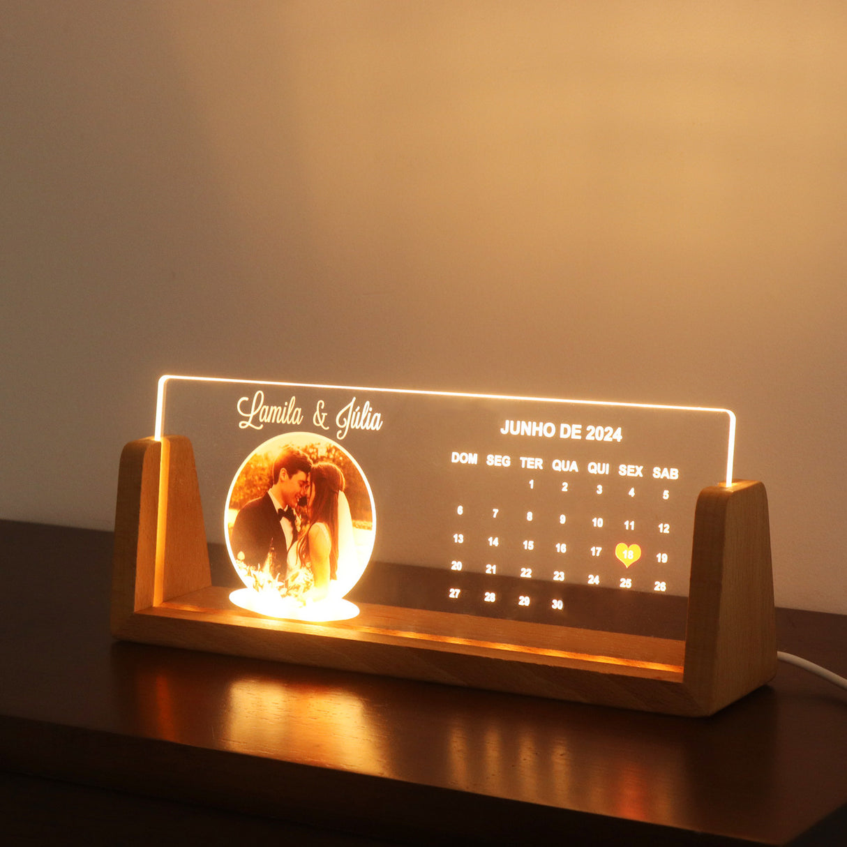 Personalized Gifts Loved Picture Frames Photo Text Memorial Plaque Night Light Christmas Decor Gift with USB - V.I.P Digital Presence